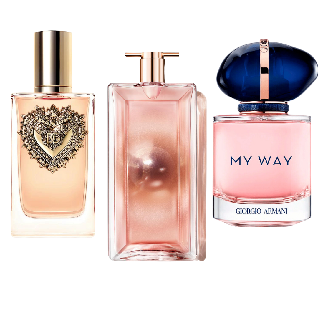 Set 3 parfumuri – Dolce & Gabbana Devotion, My Way Giorgio Armani, Lancôme Idôle 100ml