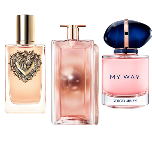 Set 3 parfumuri – Dolce & Gabbana Devotion, My Way Giorgio Armani, Lancôme Idôle 100ml