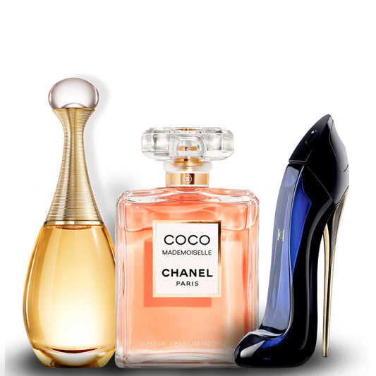Set 3 parfumuri – Coco Mademoiselle, Good Girl, 212 VIP Rosé – 100ml